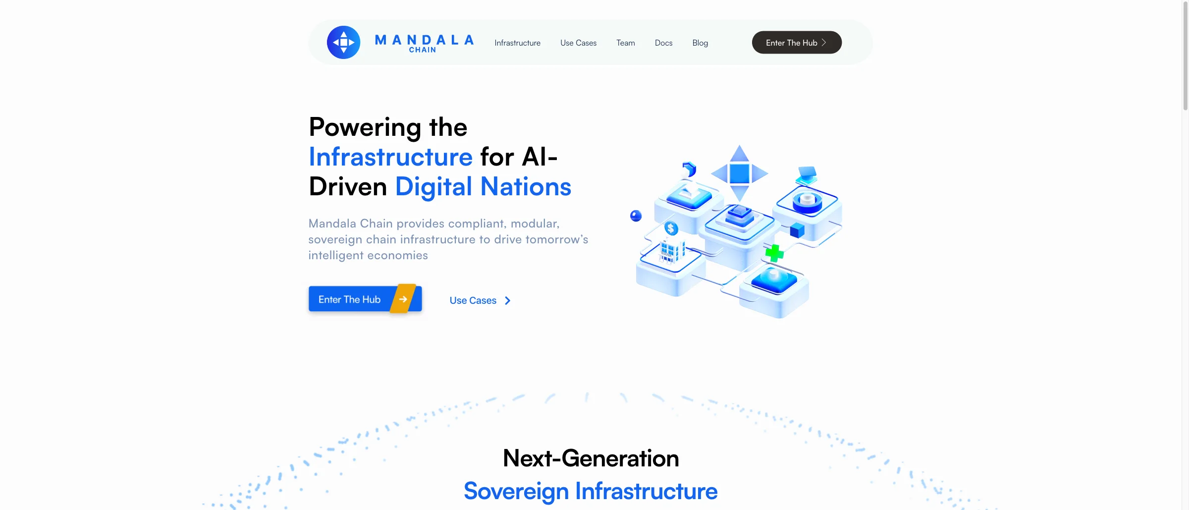 Mandala Chain Powering the Infrastructure for AI-Driven Digital Nations landing